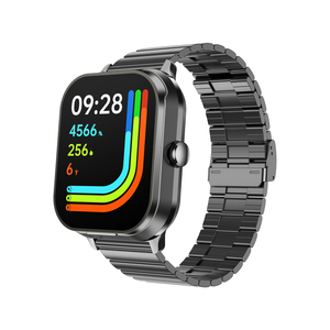 2.01 Inch TFT Full Touch Screen IP67 NFC for 5.3 Integrated Wireless Headphones Premium Metal Band Business Smartwatch