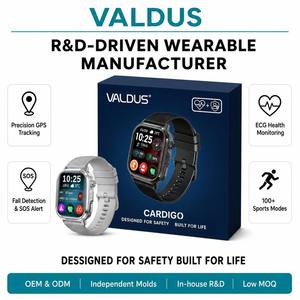 VALDUS 2026 CARDIGO Custom Smart Watch GPS Tracking Fall Detection
