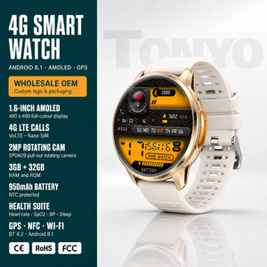 4G LTE Smartwatch Heart Rate Blood Oxygen Pressure Sleep Monitor